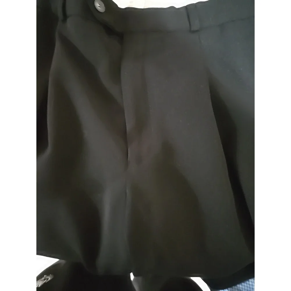Lacoste Slacks Pants Size 32 Men's Black Dress Classic Fit Trousers